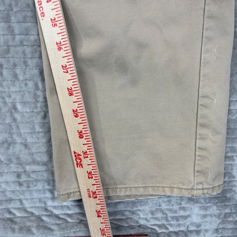 Levis‎ Tab Twills Slim Straight Khaki Pants Mens 34x34 Tan Chino Cotton 5-Pocket